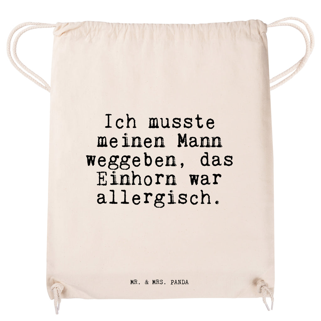 Sportbeutel Sprüche und Zitate Ich musste meinen Mann weggeben, das Einhorn war allergisch. Sportbeutel, Turnbeutel, Beutel, Sporttasche, Tasche, Stoffbeutel, Sportbeutel Kinder, Spruch, Sprüche, lustig, Weisheiten, Zitate, Spruch Sprüche Weisheiten Zitate Lustig Weisheit Worte