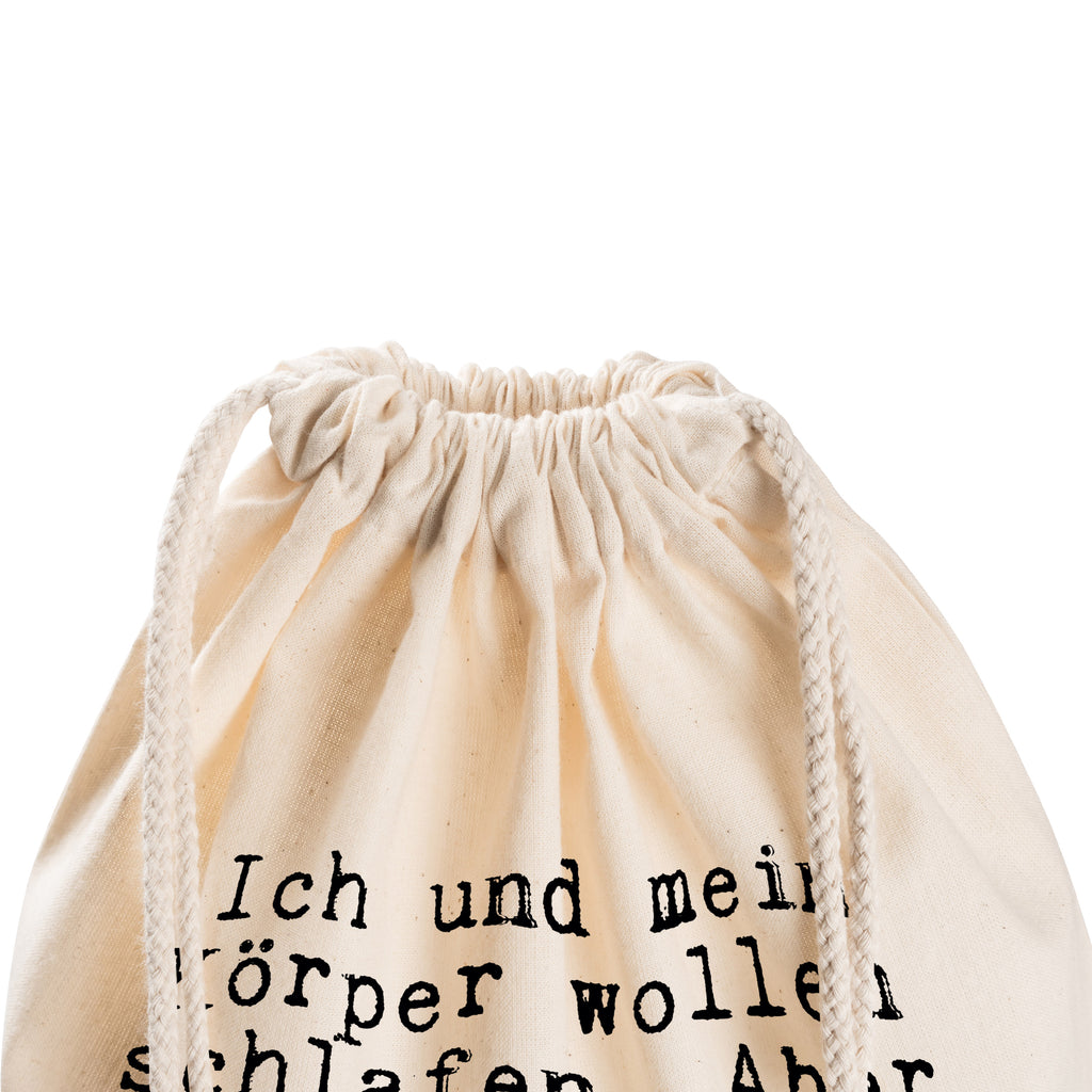 Sportbeutel Sprüche und Zitate Ich und mein Körper wollen schlafen. Aber mein Kopf will wissen, ob Pinguine Knie haben... Sportbeutel, Turnbeutel, Beutel, Sporttasche, Tasche, Stoffbeutel, Sportbeutel Kinder, Spruch, Sprüche, lustig, Weisheiten, Zitate, Spruch Sprüche Weisheiten Zitate Lustig Weisheit Worte
