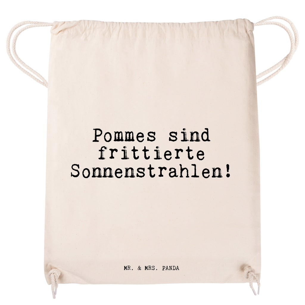 Sportbeutel Sprüche und Zitate Pommes sind frittierte Sonnenstrahlen! Turnbeutel, Beutel, Sporttasche, Tasche, Stoffbeutel, Spruch, Sprüche, lustig, Weisheiten, Zitate, Spruch Sprüche Weisheiten Zitate Lustig Weisheit Worte