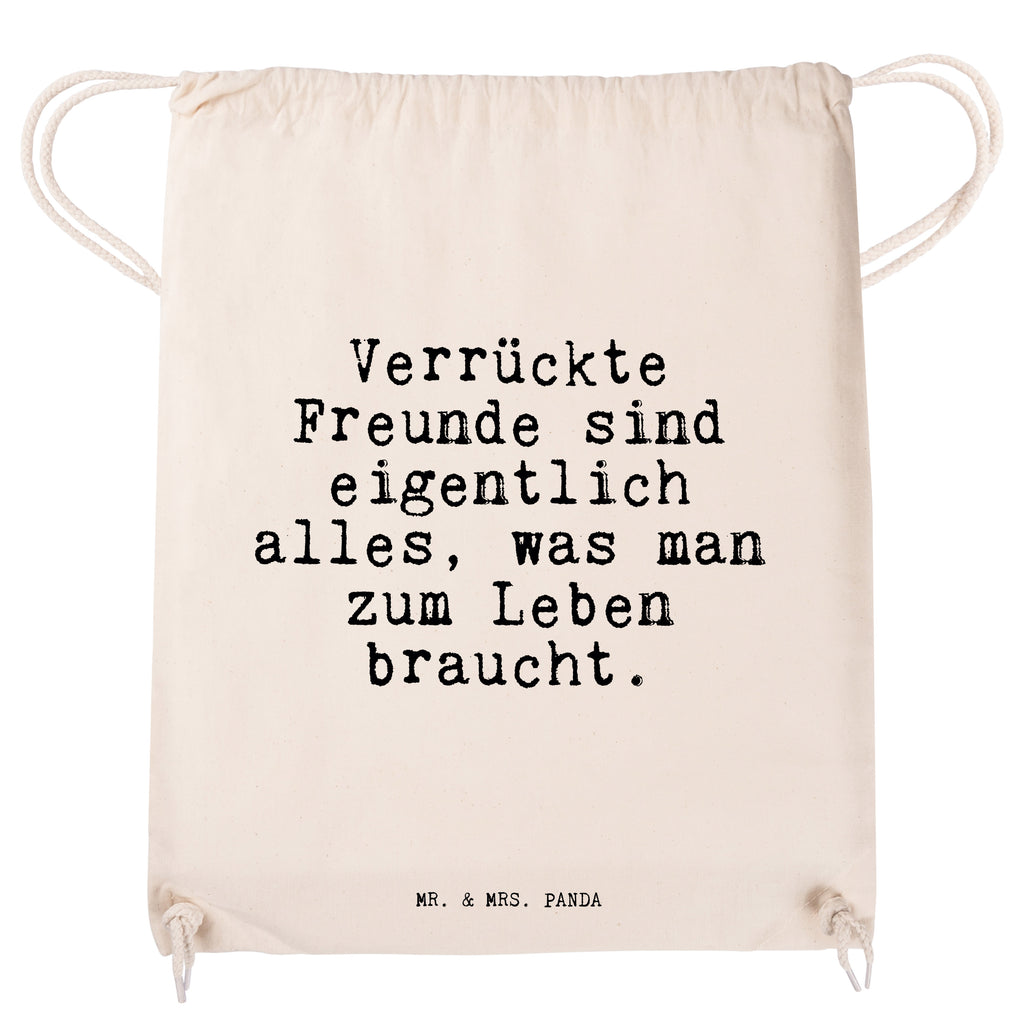 Sportbeutel Sprüche und Zitate Verrückte Freunde sind eigentlich alles, was man zum Leben braucht. Sportbeutel, Turnbeutel, Beutel, Sporttasche, Tasche, Stoffbeutel, Sportbeutel Kinder, Spruch, Sprüche, lustig, Weisheiten, Zitate, Spruch Sprüche Weisheiten Zitate Lustig Weisheit Worte