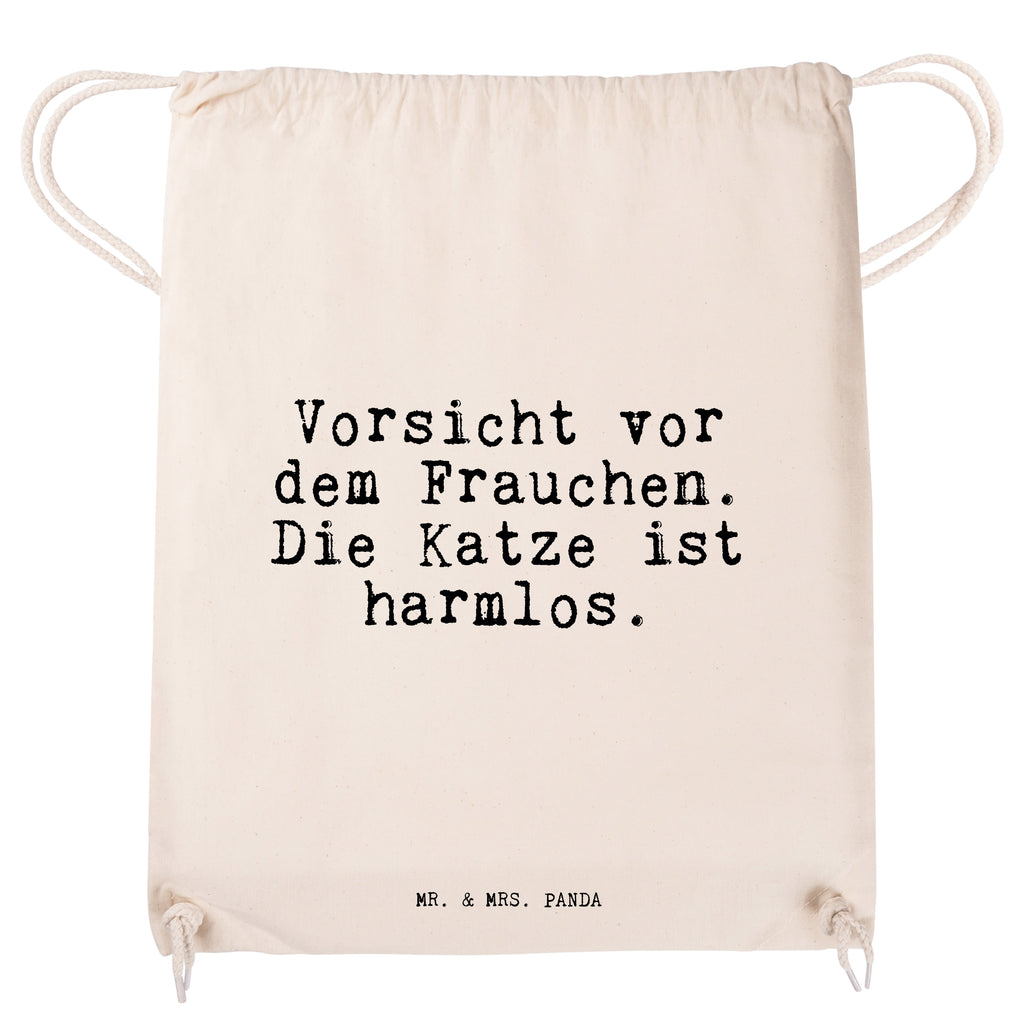 Sportbeutel Sprüche und Zitate Vorsicht vor dem Frauchen. Die Katze ist harmlos. Sportbeutel, Turnbeutel, Beutel, Sporttasche, Tasche, Stoffbeutel, Sportbeutel Kinder, Spruch, Sprüche, lustig, Weisheiten, Zitate, Spruch Sprüche Weisheiten Zitate Lustig Weisheit Worte