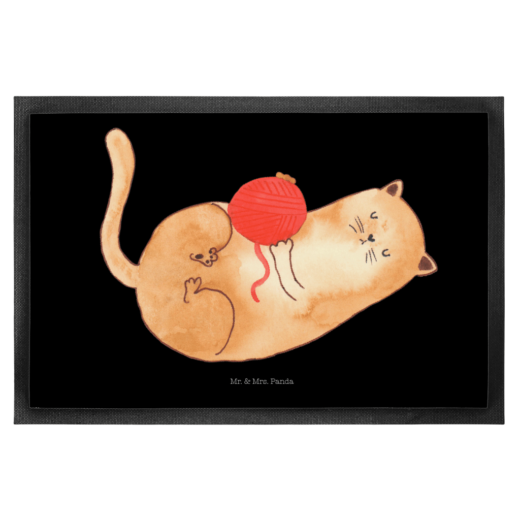 Fußmatte Katzen Wollknäul Katzen, Katze, Kater, Mietze, Cat, Cats, Katzenhalter, Katzenbesitzerin, Haustier, Wollknäuel, Wolle, Spielen, Spiel, verspielt,	 Türvorleger, Schmutzmatte, Fußabtreter, Matte, Schmutzfänger, Fußabstreifer, Schmutzfangmatte, Türmatte, Motivfußmatte,  Haustürmatte, Vorleger  Katze, Katzenmotiv, Katzenfan, Katzendeko, Katzenfreund, Katzenliebhaber, Katzenprodukte, Katzenartikel, Katzenaccessoires, Katzensouvenirs, Katzenliebhaberprodukte, Katzenmotive