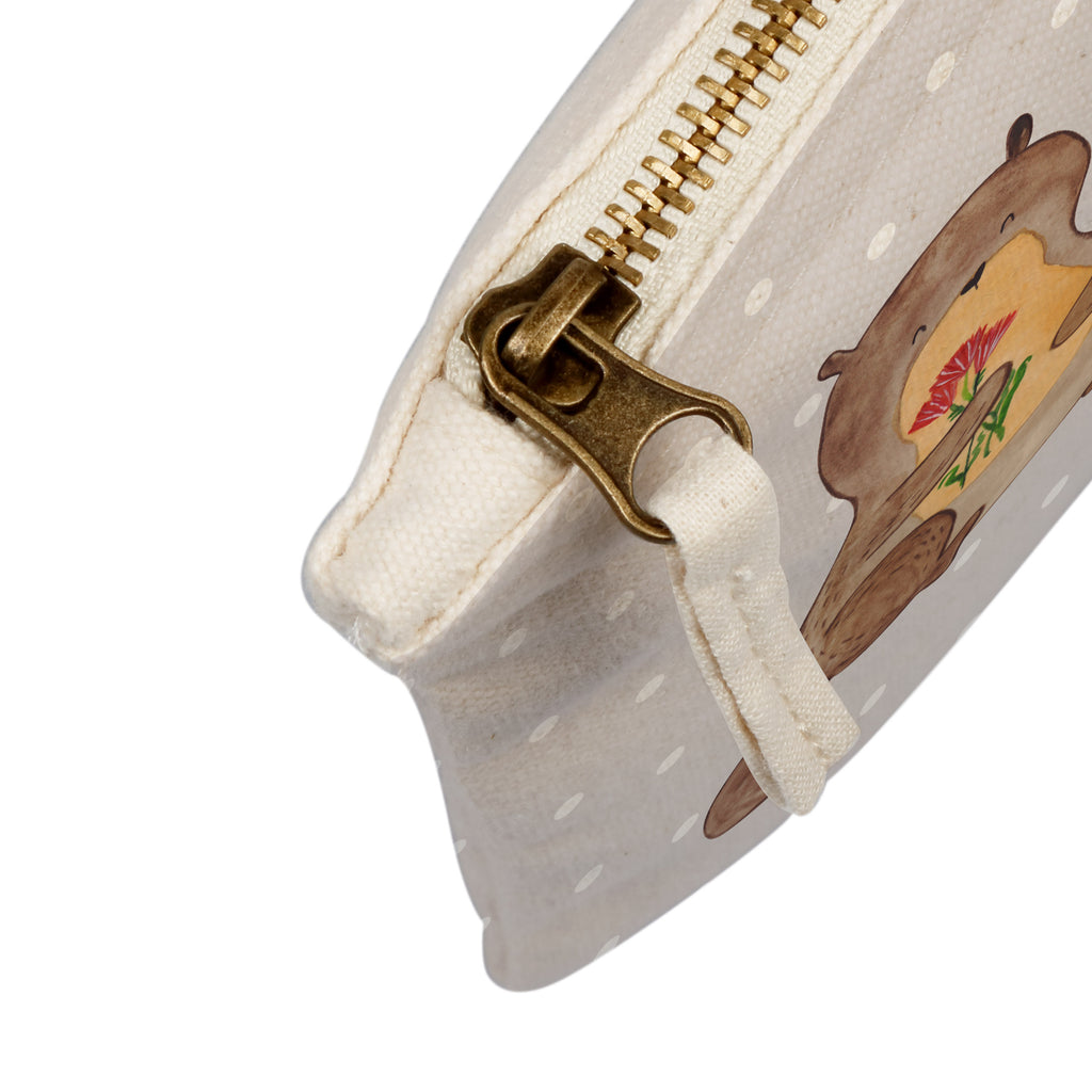 Schminktasche Otter Blumenstrauß Schminktasche, Kosmetiktasche, Kosmetikbeutel, Stiftemäppchen, Etui, Federmappe, Makeup, XXL, Schminketui, Kosmetiketui, Schlamperetui, Otter, Fischotter, Seeotter, Otter Seeotter See Otter