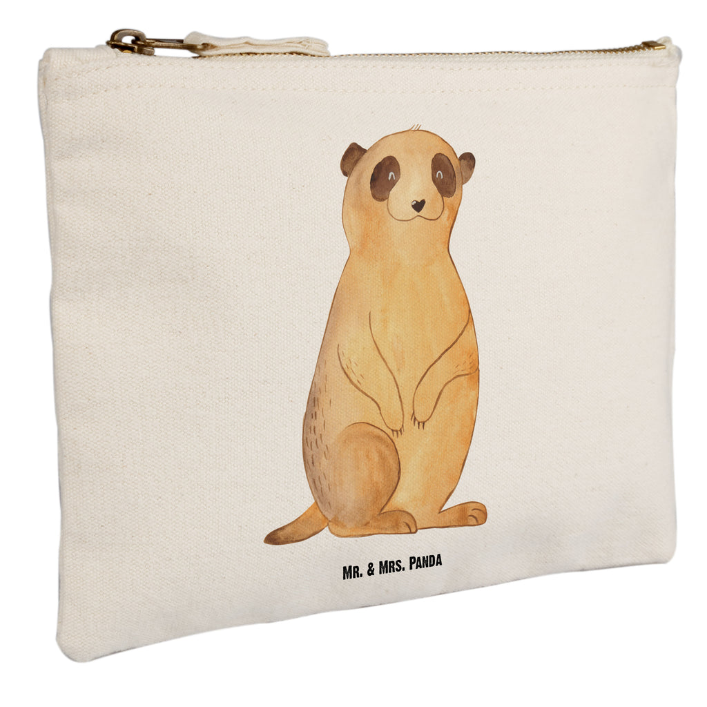 Schminktasche Erdmännchen Schminktasche, Kosmetiktasche, Kosmetikbeutel, Stiftemäppchen, Etui, Federmappe, Makeup, XXL, Schminketui, Kosmetiketui, Schlamperetui, Afrika, Wildtiere, Erdmännchen, Reisen, Spruch, Weltreise, Afrikareise, Roadtrip, Traveling