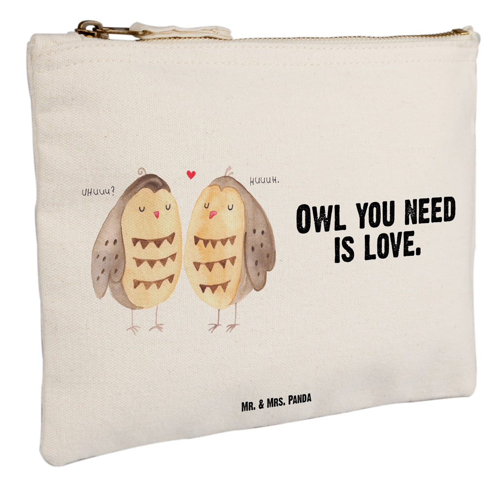 Schminktasche Eule Liebe Schminktasche, Kosmetiktasche, Kosmetikbeutel, Stiftemäppchen, Etui, Federmappe, Makeup, XXL, Schminketui, Kosmetiketui, Schlamperetui, Eule, Eule Deko, Liebe, Hochzeit Spruch, Owl, All you need is love, Liebe Spruch, Freundin Geschenk, Freund, Wortspiel lustig