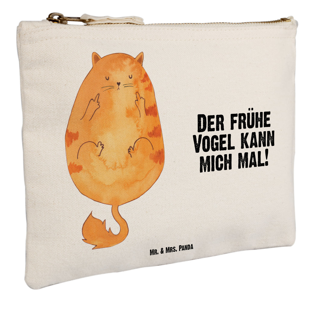 Schminktasche Katze Frühaufsteher Schminktasche, Kosmetiktasche, Kosmetikbeutel, Stiftemäppchen, Etui, Federmappe, Makeup, XXL, Schminketui, Kosmetiketui, Schlamperetui, Katze, Katzenmotiv, Katzenfan, Katzendeko, Katzenfreund, Katzenliebhaber, Katzenprodukte, Katzenartikel, Katzenaccessoires, Katzensouvenirs, Katzenliebhaberprodukte, Katzenmotive, Der frühe Vogel kann mich mal, Morgenmuffel, Frühaufsteher, Kaffee, Katzen, Kater, Mietze