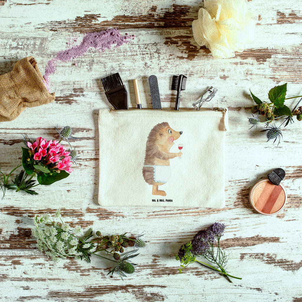 Schminktasche Igel mit Wein Schminktasche, Kosmetiktasche, Kosmetikbeutel, Stiftemäppchen, Etui, Federmappe, Makeup, XXL, Schminketui, Kosmetiketui, Schlamperetui, Tiermotive, Gute Laune, lustige Sprüche, Tiere, Wein Spruch, Igel, Geschenk Weintrinker, Geschenk Weinliebhaber, Wein Deko, Weinglas, Rotwein, Weißwein, Wein trinken