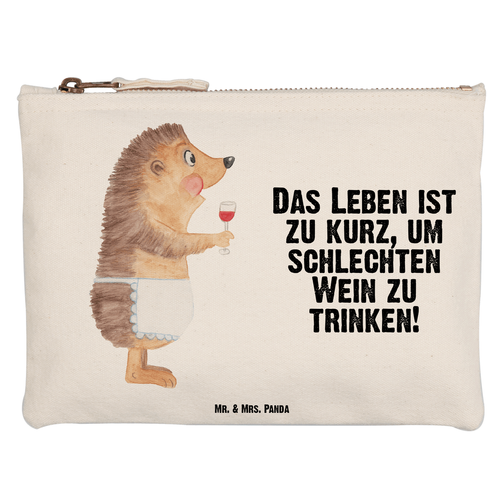 Schminktasche Igel mit Wein Schminktasche, Kosmetiktasche, Kosmetikbeutel, Stiftemäppchen, Etui, Federmappe, Makeup, XXL, Schminketui, Kosmetiketui, Schlamperetui, Tiermotive, Gute Laune, lustige Sprüche, Tiere, Wein Spruch, Igel, Geschenk Weintrinker, Geschenk Weinliebhaber, Wein Deko, Weinglas, Rotwein, Weißwein, Wein trinken