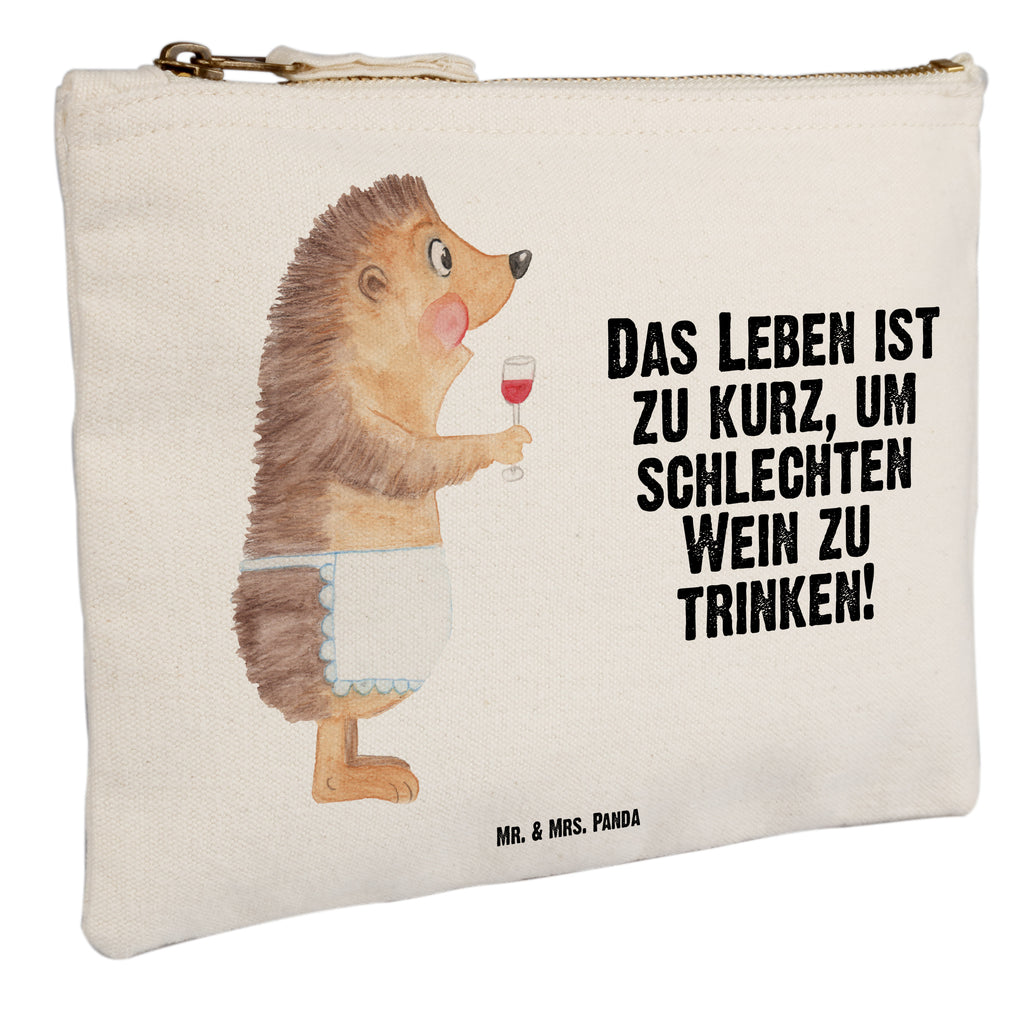 Schminktasche Igel mit Wein Schminktasche, Kosmetiktasche, Kosmetikbeutel, Stiftemäppchen, Etui, Federmappe, Makeup, XXL, Schminketui, Kosmetiketui, Schlamperetui, Tiermotive, Gute Laune, lustige Sprüche, Tiere, Wein Spruch, Igel, Geschenk Weintrinker, Geschenk Weinliebhaber, Wein Deko, Weinglas, Rotwein, Weißwein, Wein trinken