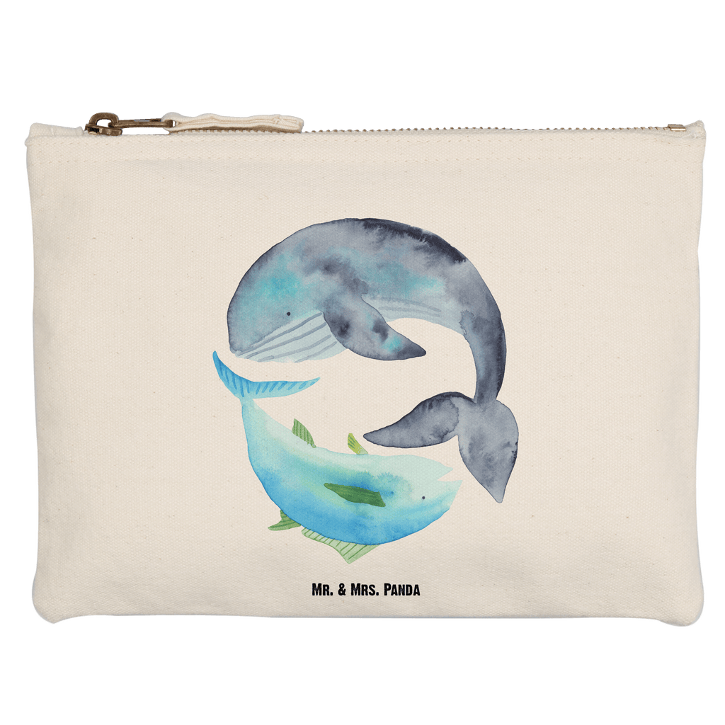 Schminktasche Walfisch & Thunfisch Schminktasche, Kosmetiktasche, Kosmetikbeutel, Stiftemäppchen, Etui, Federmappe, Makeup, XXL, Schminketui, Kosmetiketui, Schlamperetui, Tiermotive, Gute Laune, lustige Sprüche, Tiere, Wal, Wahl, Tunfisch, Wortwitz lustig, Spruch lustig, Flachwitz, Witz, Spruch des Tages, Flachwitz Geschenk