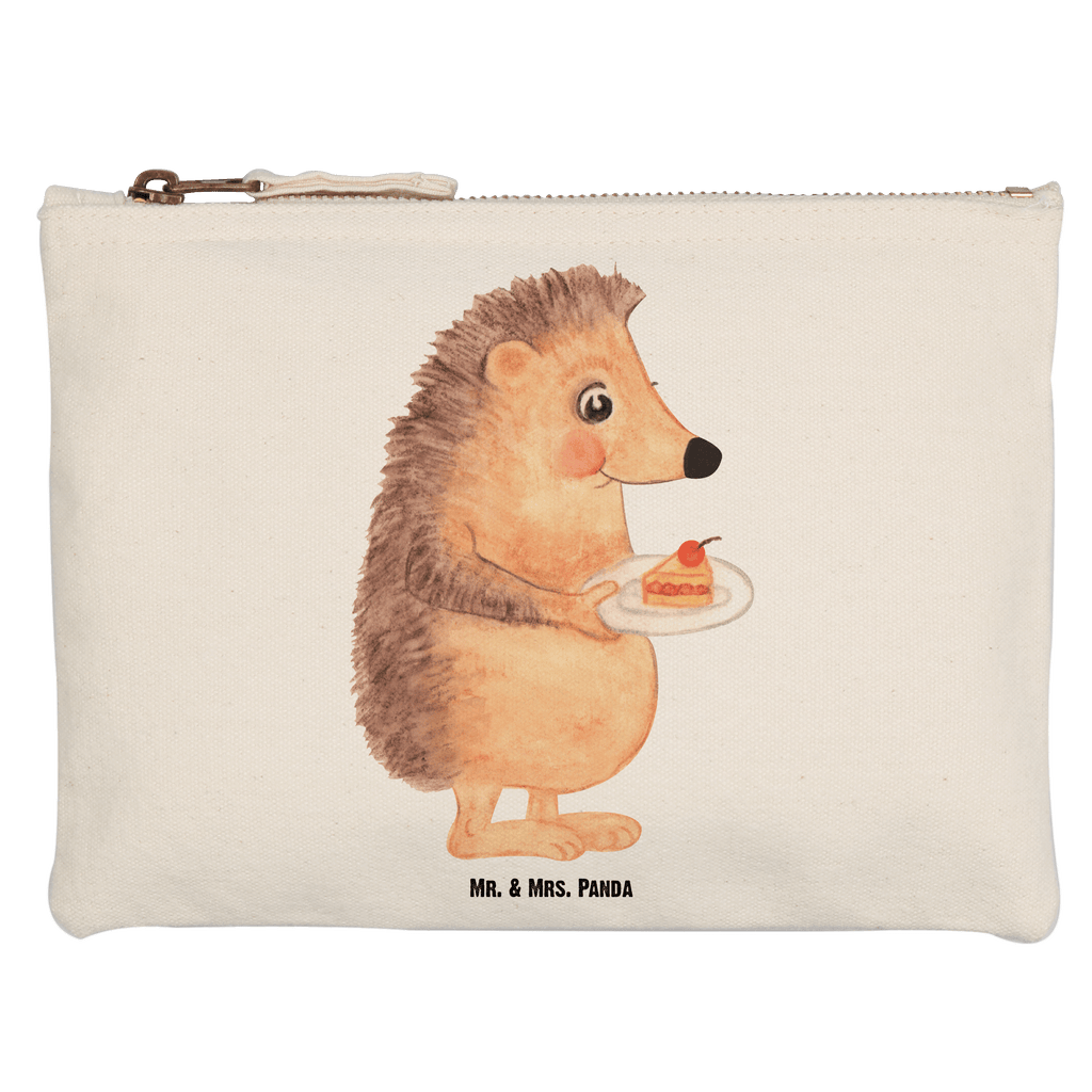 Schminktasche Igel mit Kuchenstück Schminktasche, Kosmetiktasche, Kosmetikbeutel, Stiftemäppchen, Etui, Federmappe, Makeup, XXL, Schminketui, Kosmetiketui, Schlamperetui, Tiermotive, Gute Laune, lustige Sprüche, Tiere, Igel, Essen Spruch, Kuchen, Backen Geschenk, Kuchen backen, Einladung Party, Geburtstagskuchen, Torte