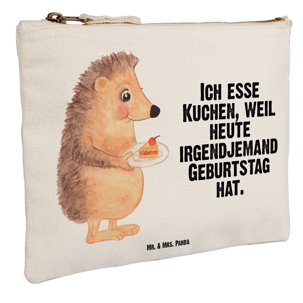 Schminktasche Igel mit Kuchenstück Schminktasche, Kosmetiktasche, Kosmetikbeutel, Stiftemäppchen, Etui, Federmappe, Makeup, XXL, Schminketui, Kosmetiketui, Schlamperetui, Tiermotive, Gute Laune, lustige Sprüche, Tiere, Igel, Essen Spruch, Kuchen, Backen Geschenk, Kuchen backen, Einladung Party, Geburtstagskuchen, Torte