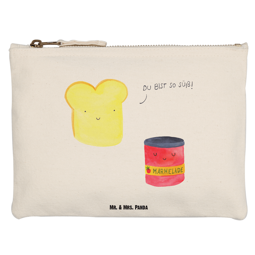 Schminktasche Toast & Marmelade Schminktasche, Kosmetiktasche, Kosmetikbeutel, Stiftemäppchen, Etui, Federmappe, Makeup, XXL, Schminketui, Kosmetiketui, Schlamperetui, Tiermotive, Gute Laune, lustige Sprüche, Tiere, Toast, Marmelade, Dreamteam, süße Postkarte, süß, Küche Deko, Küche Spruch, Frühstück Einladung, Brot, Toastbrot