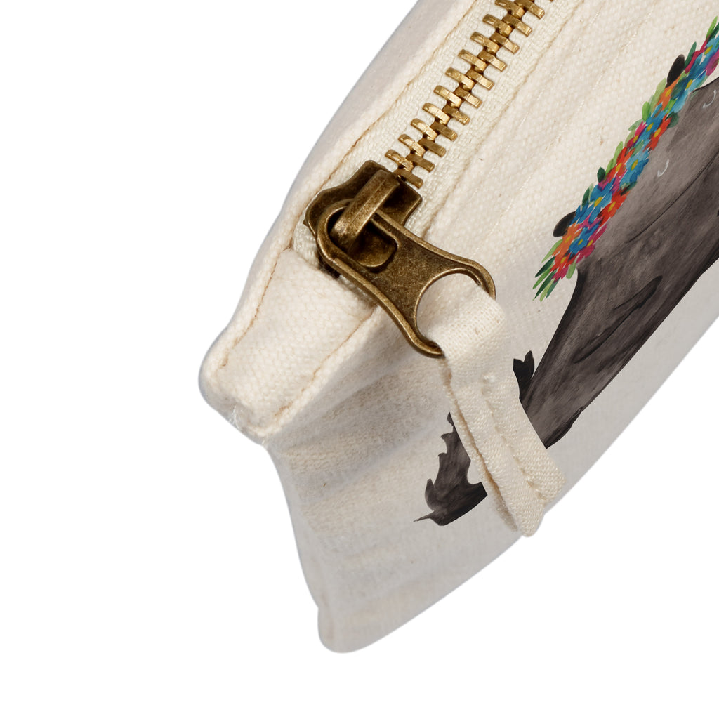 Schminktasche Stinktier Blumenmaedchen Schminktasche, Kosmetiktasche, Kosmetikbeutel, Stiftemäppchen, Etui, Federmappe, Makeup, XXL, Schminketui, Kosmetiketui, Schlamperetui, Stinktier, Skunk, Wildtier, Raubtier, Stinker, Stinki, Yoga, Namaste, Lebe, Liebe, Lache