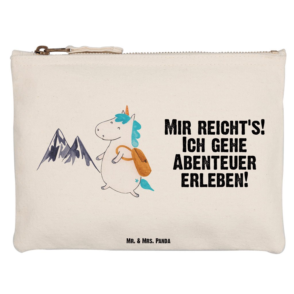 Schminktasche Einhorn Bergsteiger Schminktasche, Kosmetiktasche, Kosmetikbeutel, Stiftemäppchen, Etui, Federmappe, Makeup, XXL, Schminketui, Kosmetiketui, Schlamperetui, Einhorn, Einhörner, Einhorn Deko, Pegasus, Unicorn, Bergsteiger, Abenteuer, Berge, Abenteurer, Weltenbummler, Weltreise, Reisen, Urlaub, Entdecker