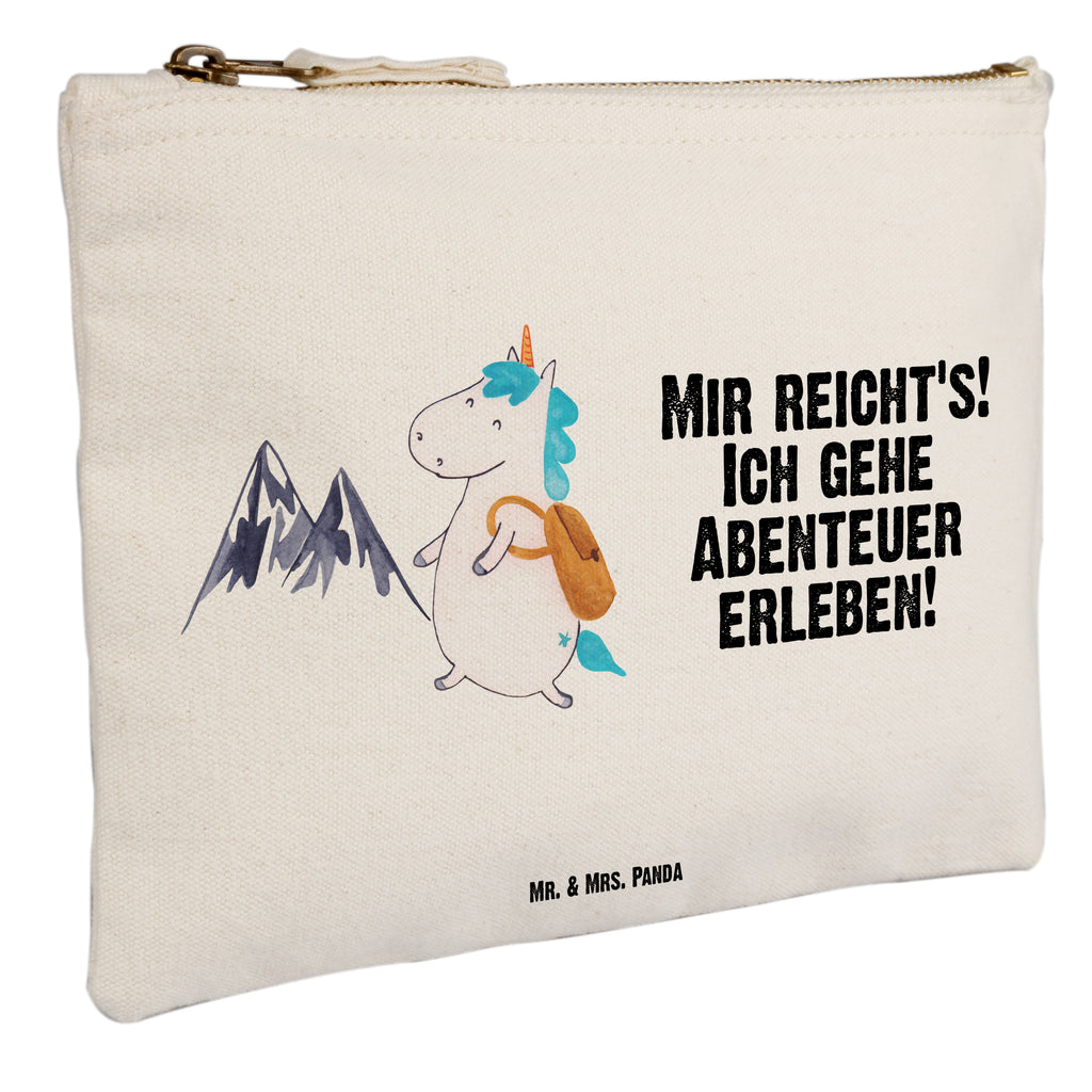 Schminktasche Einhorn Bergsteiger Schminktasche, Kosmetiktasche, Kosmetikbeutel, Stiftemäppchen, Etui, Federmappe, Makeup, XXL, Schminketui, Kosmetiketui, Schlamperetui, Einhorn, Einhörner, Einhorn Deko, Pegasus, Unicorn, Bergsteiger, Abenteuer, Berge, Abenteurer, Weltenbummler, Weltreise, Reisen, Urlaub, Entdecker