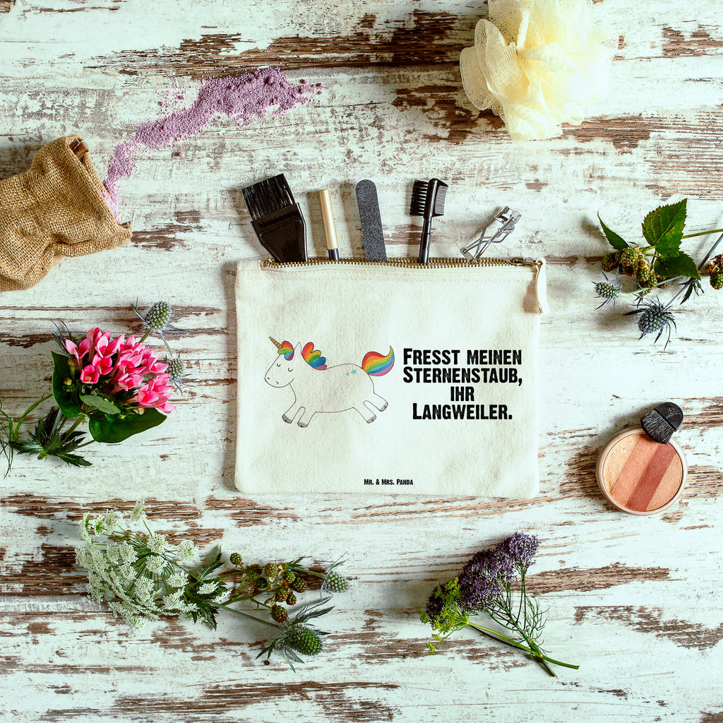 Schminktasche Einhorn Happy Schminktasche, Kosmetiktasche, Kosmetikbeutel, Stiftemäppchen, Etui, Federmappe, Makeup, XXL, Schminketui, Kosmetiketui, Schlamperetui, Einhorn, Einhörner, Einhorn Deko, Pegasus, Unicorn, glücklich, fröhlich, Spaß, Freude, Lebensfreude, witzig, spannend, Lächeln, Lachen