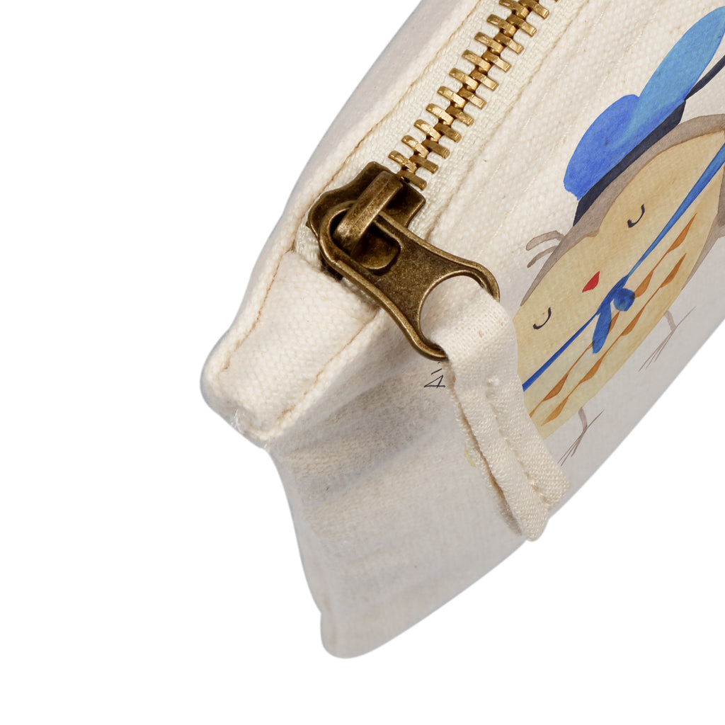 Schminktasche Eule Matrosen Schminktasche, Kosmetiktasche, Kosmetikbeutel, Stiftemäppchen, Etui, Federmappe, Makeup, XXL, Schminketui, Kosmetiketui, Schlamperetui, Eule, Eule Spruch, Eule Deko, Owl, Wortspiel lustig, Matrose, Freundin, Ehe, Seefahrer, Heimathafen, Hochzeitstag Geschenk