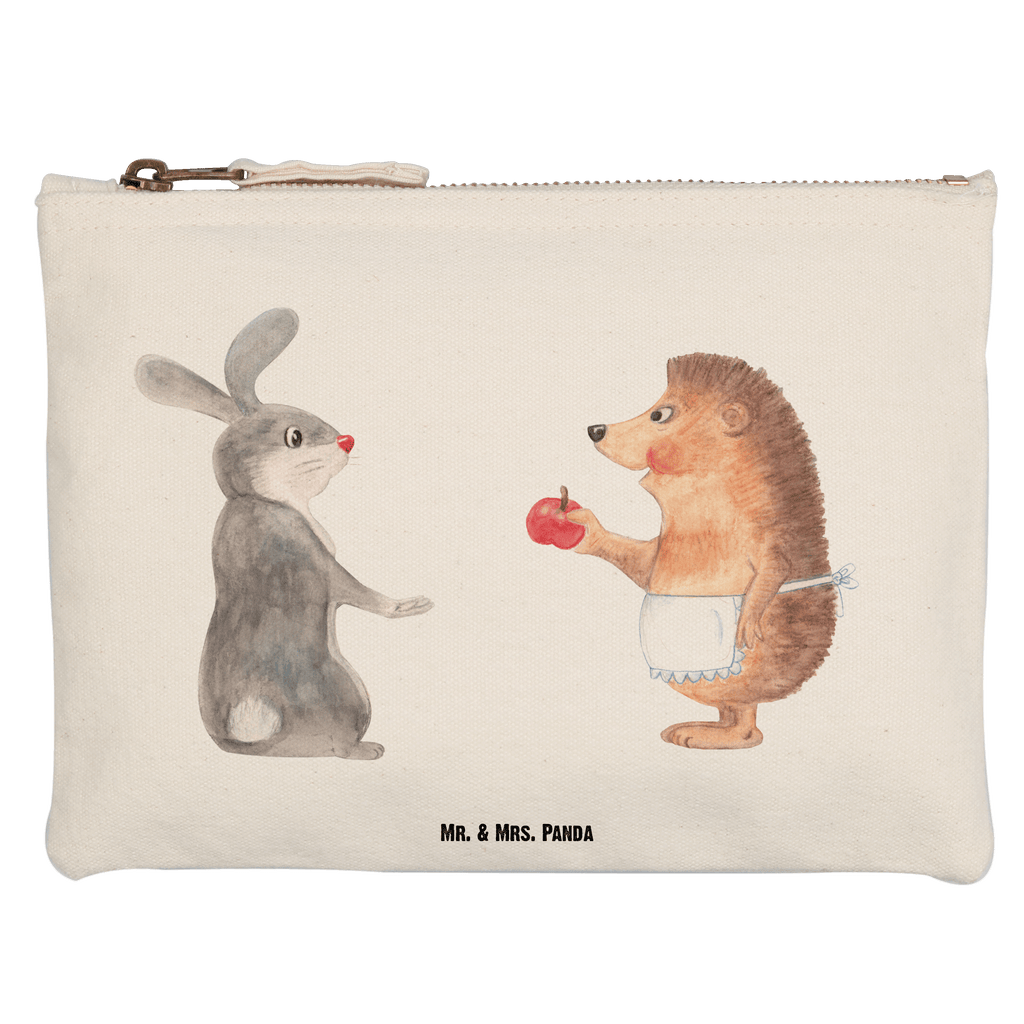 Schminktasche Liebe ist nie ohne Schmerz Schminktasche, Kosmetiktasche, Kosmetikbeutel, Stiftemäppchen, Etui, Federmappe, Makeup, XXL, Schminketui, Kosmetiketui, Schlamperetui, Tiermotive, Gute Laune, lustige Sprüche, Tiere, Igel und Hase, Igel, Hase, Liebe Spruch, Liebeskummer Geschenk, Herzschmerz, Trösten, Trennungsschmerz, Spruch romantisch