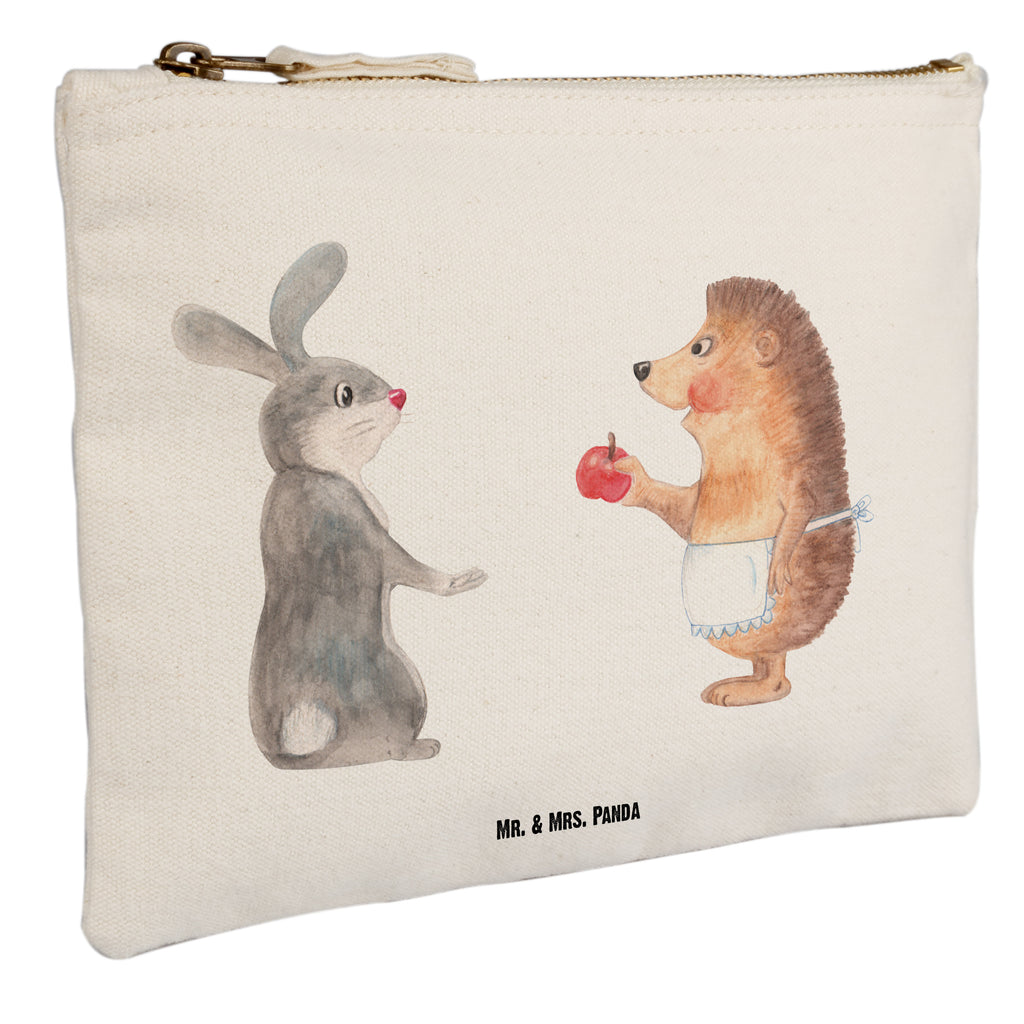 Schminktasche Liebe ist nie ohne Schmerz Schminktasche, Kosmetiktasche, Kosmetikbeutel, Stiftemäppchen, Etui, Federmappe, Makeup, XXL, Schminketui, Kosmetiketui, Schlamperetui, Tiermotive, Gute Laune, lustige Sprüche, Tiere, Igel und Hase, Igel, Hase, Liebe Spruch, Liebeskummer Geschenk, Herzschmerz, Trösten, Trennungsschmerz, Spruch romantisch