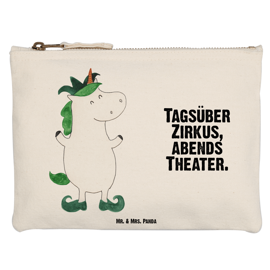 Schminktasche Einhorn Joker Schminktasche, Kosmetiktasche, Kosmetikbeutel, Stiftemäppchen, Etui, Federmappe, Makeup, XXL, Schminketui, Kosmetiketui, Schlamperetui, Einhorn, Einhörner, Einhorn Deko, Pegasus, Unicorn, Hofnarr, Kasper, Gaukler, Mittelalter