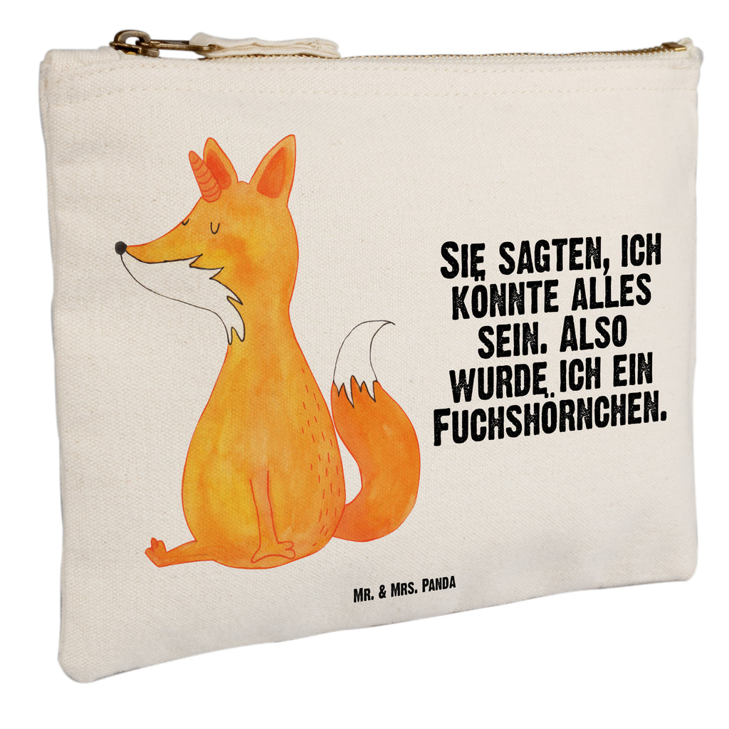 Schminktasche Fuchshörnchen Wunsch Schminktasche, Kosmetiktasche, Kosmetikbeutel, Stiftemäppchen, Etui, Federmappe, Makeup, XXL, Schminketui, Kosmetiketui, Schlamperetui, Einhorn, Einhörner, Einhorn Deko, Pegasus, Unicorn, Fuchs, Unicorns, Fuchshörnchen, Fuchshorn, Foxycorn, Füchse
