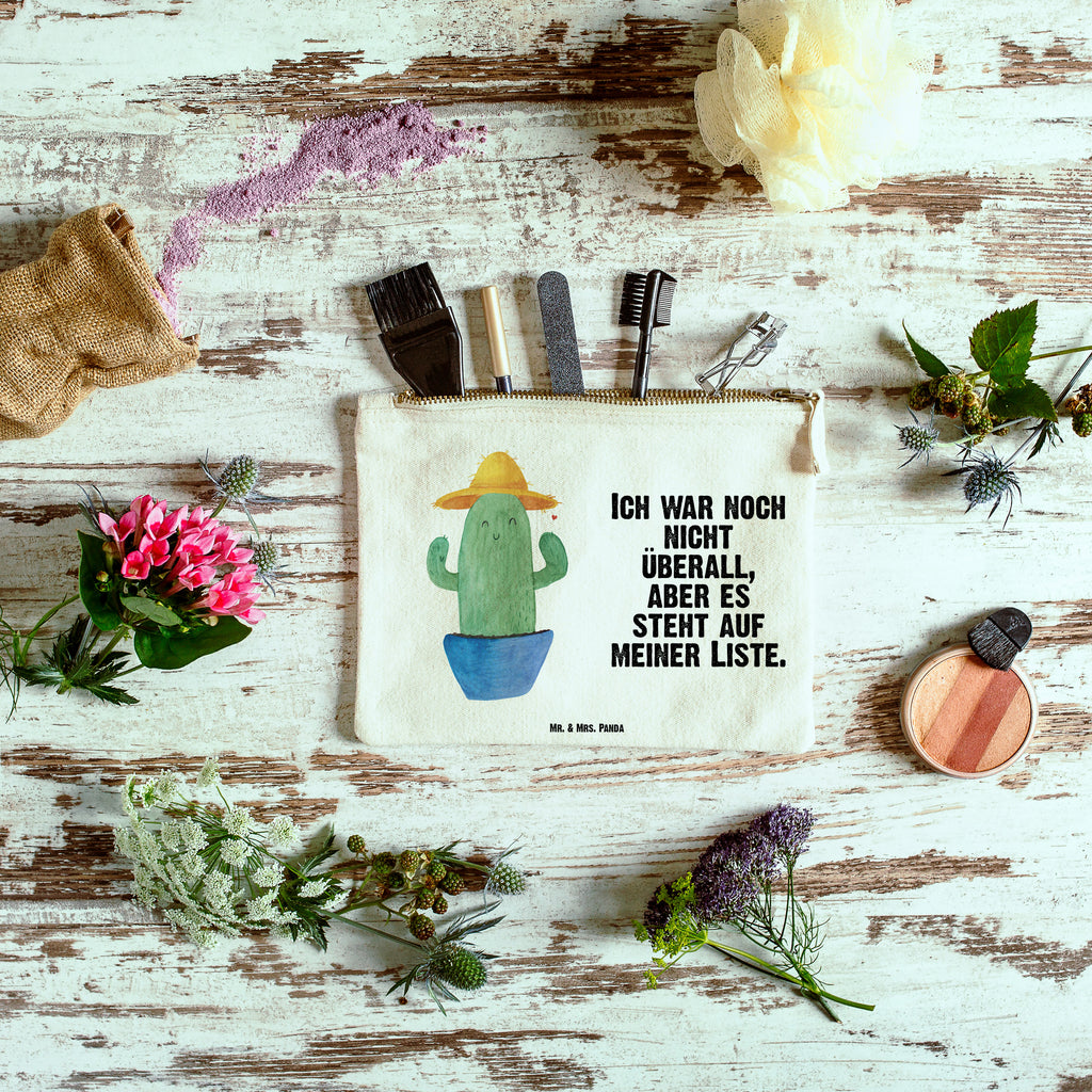 Schminktasche Kaktus Sonnenhut Schminktasche, Kosmetiktasche, Kosmetikbeutel, Stiftemäppchen, Etui, Federmappe, Makeup, XXL, Schminketui, Kosmetiketui, Schlamperetui, Kaktus, Kakteen, Reisen, Weltreise, Weltenbummler, Reisetagebuch, Städtetrip, Kaktusliebe, Geschenkidee, Spruch, Motivation