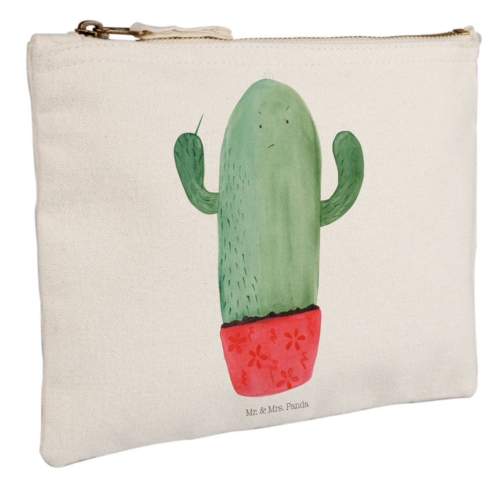 Schminktasche Kaktus wütend Schminktasche, Kosmetiktasche, Kosmetikbeutel, Stiftemäppchen, Etui, Federmappe, Makeup, XXL, Schminketui, Kosmetiketui, Schlamperetui, Kaktus, Kakteen, ärgern, Büro, Schule, Büroalltag, Chefin, Kollege, Kollegin, wütend