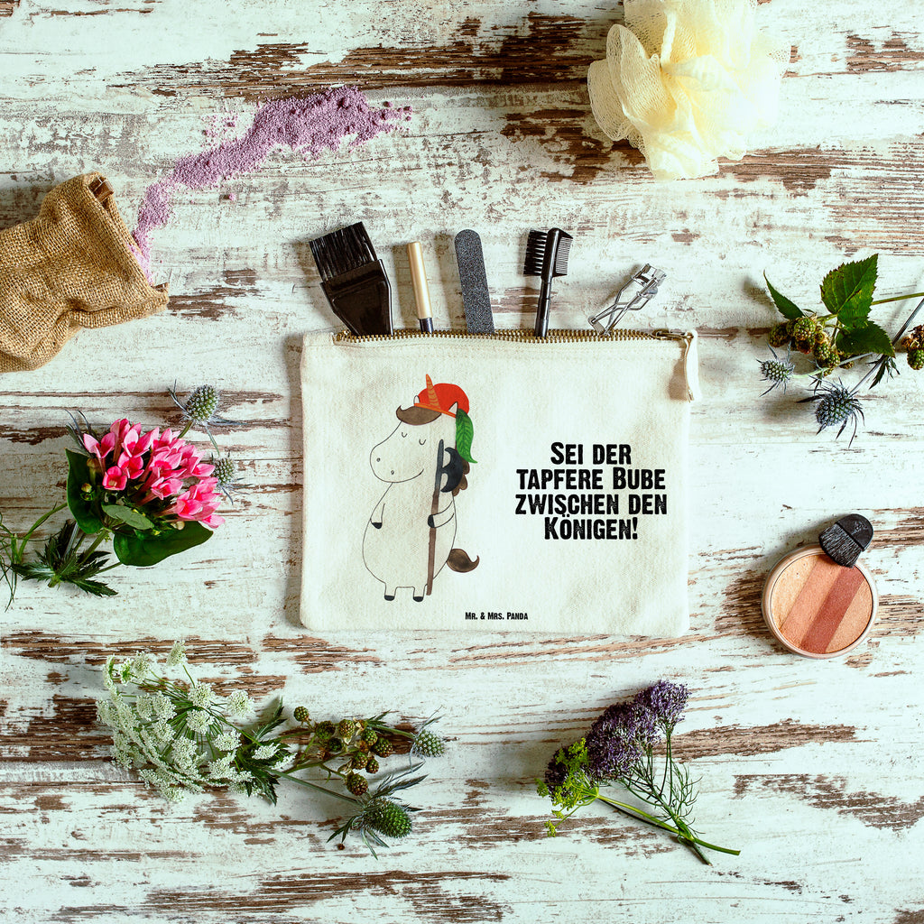 Schminktasche Einhorn Bube Schminktasche, Kosmetiktasche, Kosmetikbeutel, Stiftemäppchen, Etui, Federmappe, Makeup, XXL, Schminketui, Kosmetiketui, Schlamperetui, Einhorn, Einhörner, Einhorn Deko, Pegasus, Unicorn, Bube, Mittelalter