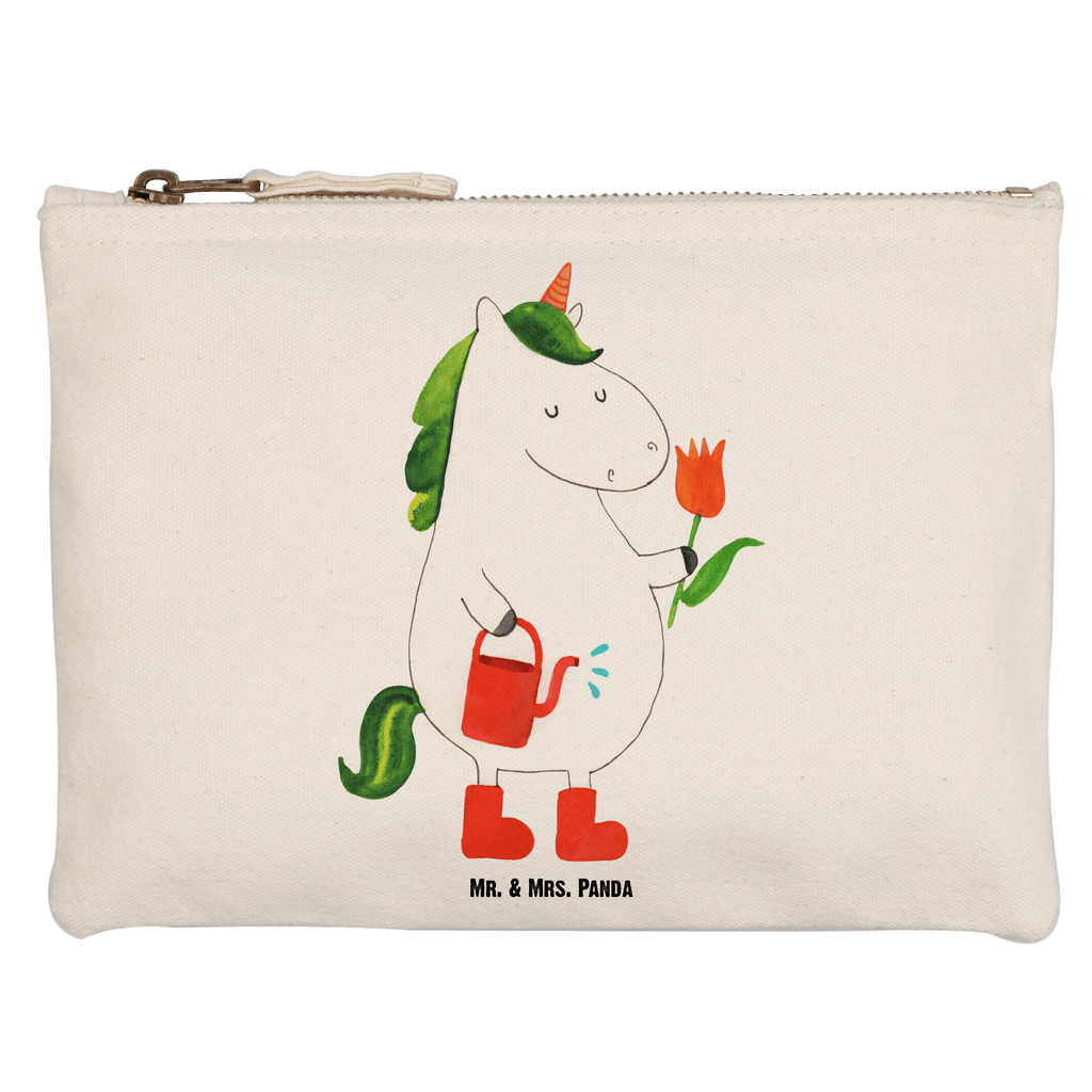 Schminktasche Einhorn Gärtner Schminktasche, Kosmetiktasche, Kosmetikbeutel, Stiftemäppchen, Etui, Federmappe, Makeup, XXL, Schminketui, Kosmetiketui, Schlamperetui, Einhorn, Einhörner, Einhorn Deko, Pegasus, Unicorn, Luftballon, Gießkanne, Giesskanne, Lebenslust, Freude, Blume, Freundin, Garten, Stiefel