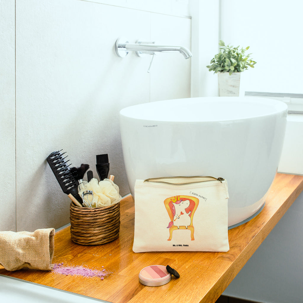 Schminktasche Einhorn König Schminktasche, Kosmetiktasche, Kosmetikbeutel, Stiftemäppchen, Etui, Federmappe, Makeup, XXL, Schminketui, Kosmetiketui, Schlamperetui, Einhorn, Einhörner, Einhorn Deko, Pegasus, Unicorn, König, Präsident, Bundeskanzler, Herrscher, Kaiser, Prinzessin, Krone