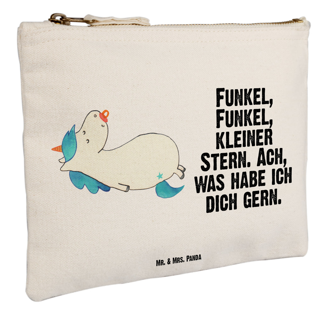 Schminktasche Einhorn Schnullie Schminktasche, Kosmetiktasche, Kosmetikbeutel, Stiftemäppchen, Etui, Federmappe, Makeup, XXL, Schminketui, Kosmetiketui, Schlamperetui, Einhorn, Einhörner, Einhorn Deko, Pegasus, Unicorn, Baby, Kleinkind, Geburt, Geburtstag, Säugling, Schnuller, Geschenk Geburt, Mutter, Mama