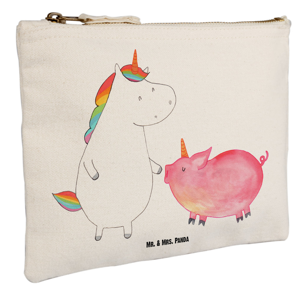Schminktasche Einhorn + Schweinhorn Schminktasche, Kosmetiktasche, Kosmetikbeutel, Stiftemäppchen, Etui, Federmappe, Makeup, XXL, Schminketui, Kosmetiketui, Schlamperetui, Einhorn, Einhörner, Einhorn Deko, Pegasus, Unicorn, Freundschaft, Schweinhorn, Schwein, Freundin, Schweinchen