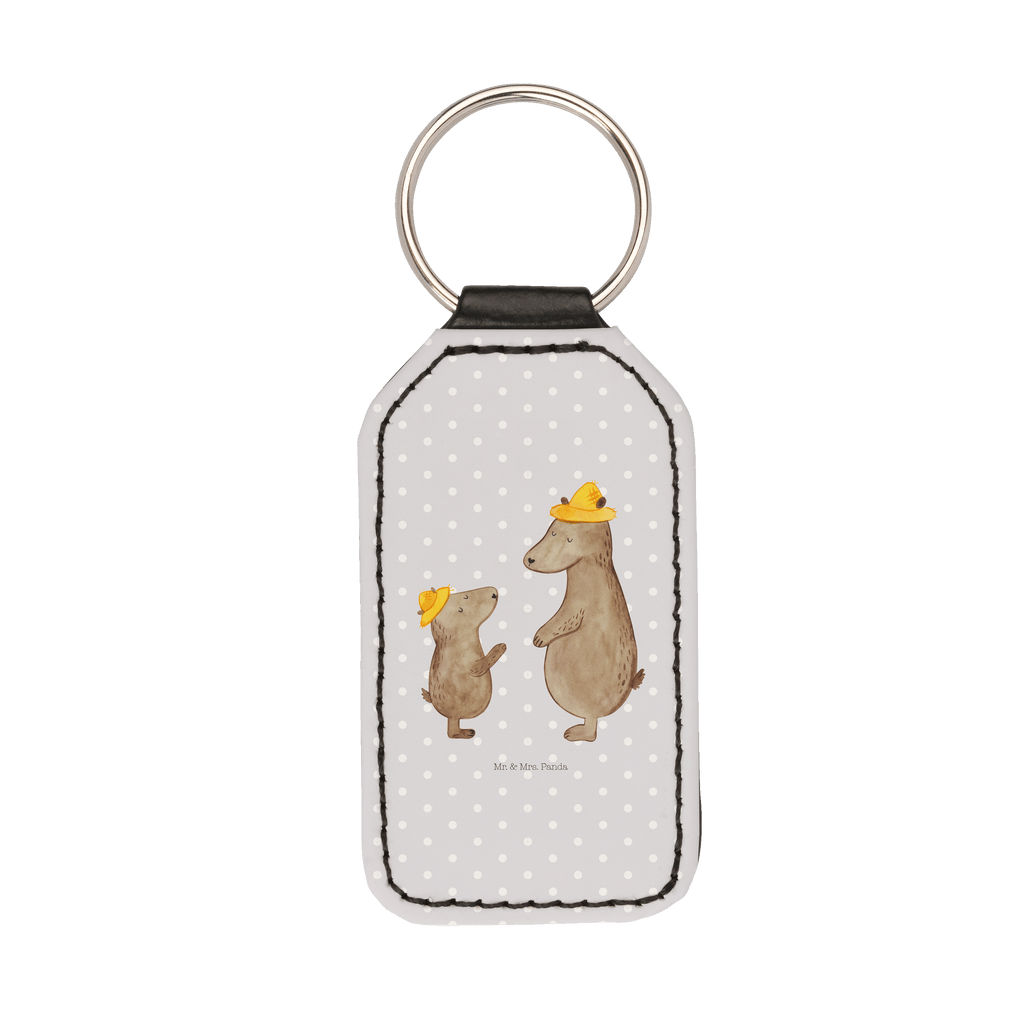 Rechteckig Schlüsselanhänger Bären mit Hut Schlüsselanhänger, Anhänger, Taschenanhänger, Glücksbringer, Schutzengel, Familie, Vatertag, Muttertag, Bruder, Schwester, Mama, Papa, Oma, Opa, Bär, Bären, Vater, Papi, Paps, Dad, Daddy, Lieblingsmensch, Sohn, Söhne, Kind, Kinder, Vater-Sohn, Family, Vorbild