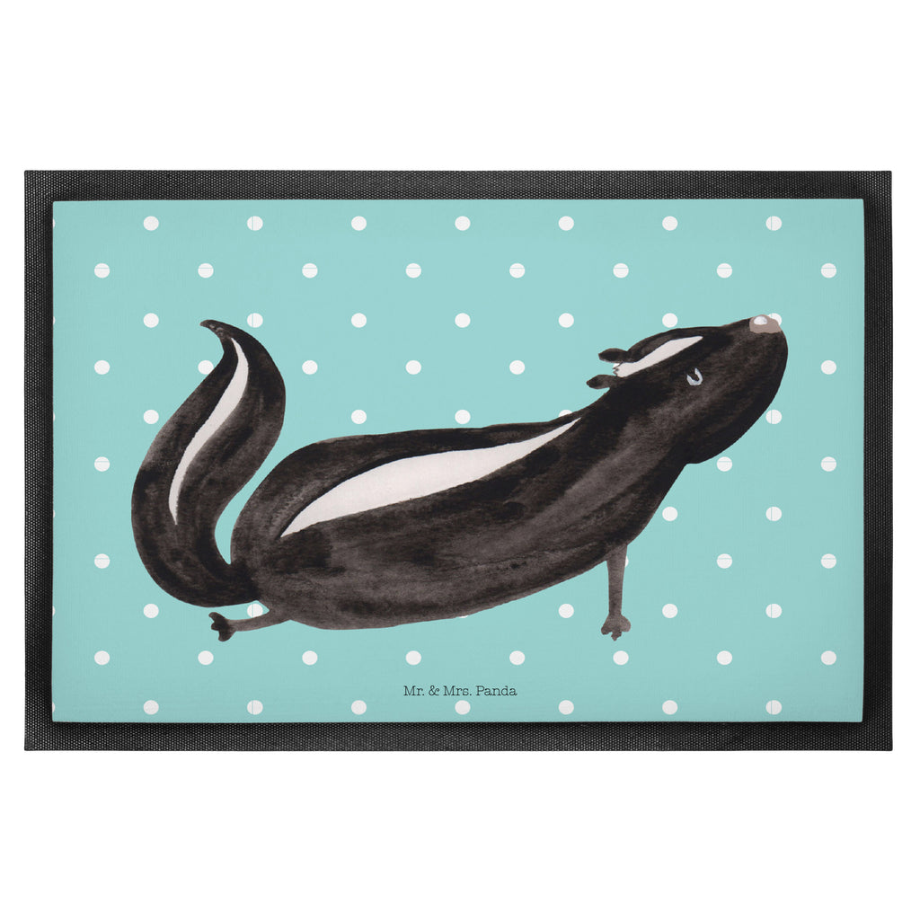 Fußmatte Stinktier Yoga Stinktier, Skunk, Wildtier, Raubtier, Stinker, Stinki, Yoga, Namaste, Lebe, Liebe, Lache Türvorleger, Schmutzmatte, Fußabtreter, Matte, Schmutzfänger, Fußabstreifer, Schmutzfangmatte, Türmatte, Motivfußmatte,  Haustürmatte, Vorleger  Stinktier, Skunk