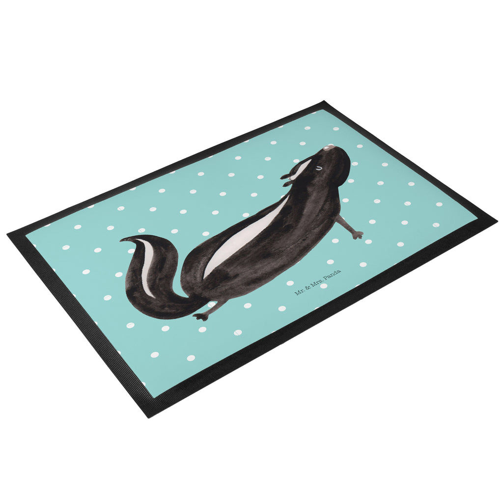 Fußmatte Stinktier Yoga Stinktier, Skunk, Wildtier, Raubtier, Stinker, Stinki, Yoga, Namaste, Lebe, Liebe, Lache Türvorleger, Schmutzmatte, Fußabtreter, Matte, Schmutzfänger, Fußabstreifer, Schmutzfangmatte, Türmatte, Motivfußmatte,  Haustürmatte, Vorleger  Stinktier, Skunk