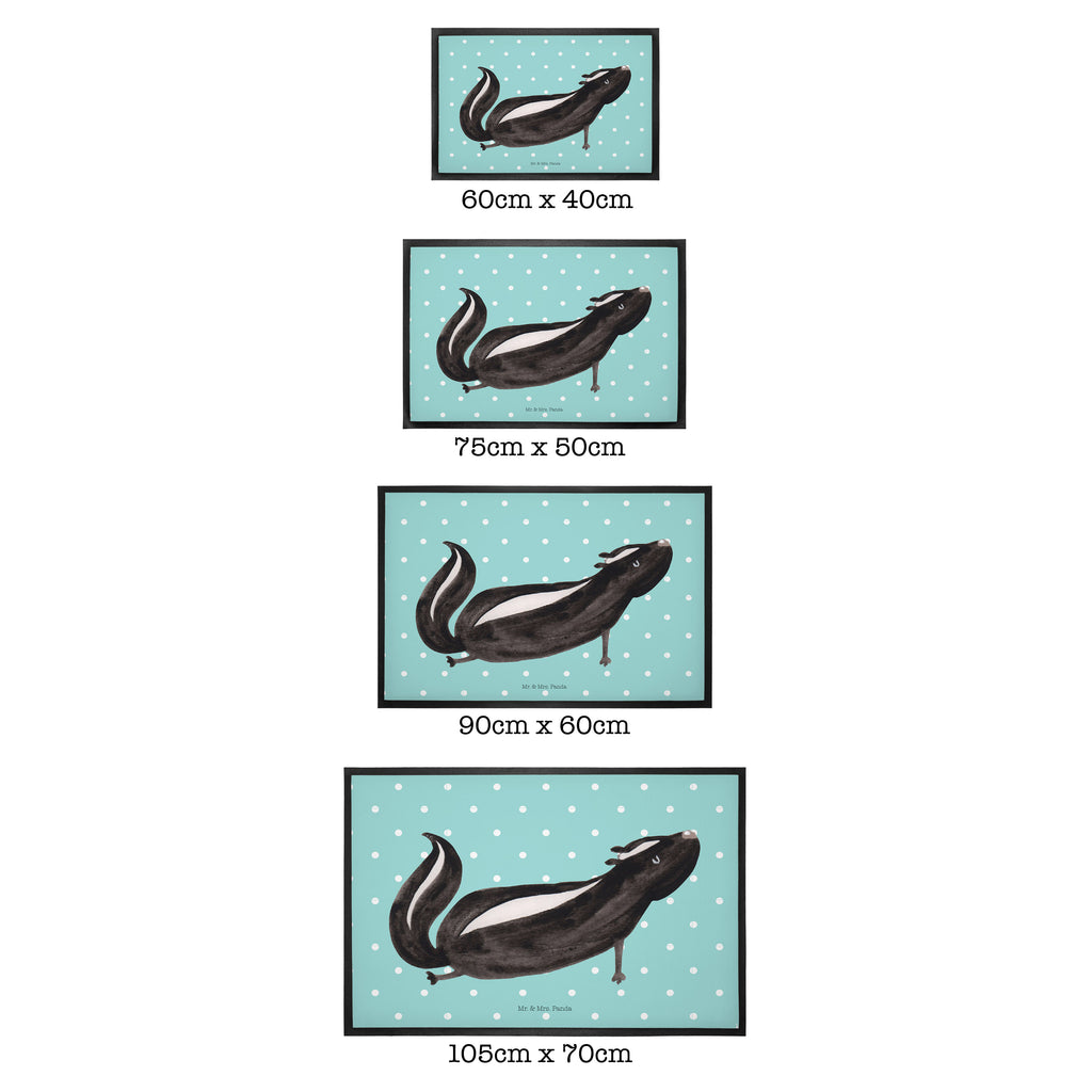 Fußmatte Stinktier Yoga Stinktier, Skunk, Wildtier, Raubtier, Stinker, Stinki, Yoga, Namaste, Lebe, Liebe, Lache Türvorleger, Schmutzmatte, Fußabtreter, Matte, Schmutzfänger, Fußabstreifer, Schmutzfangmatte, Türmatte, Motivfußmatte,  Haustürmatte, Vorleger  Stinktier, Skunk