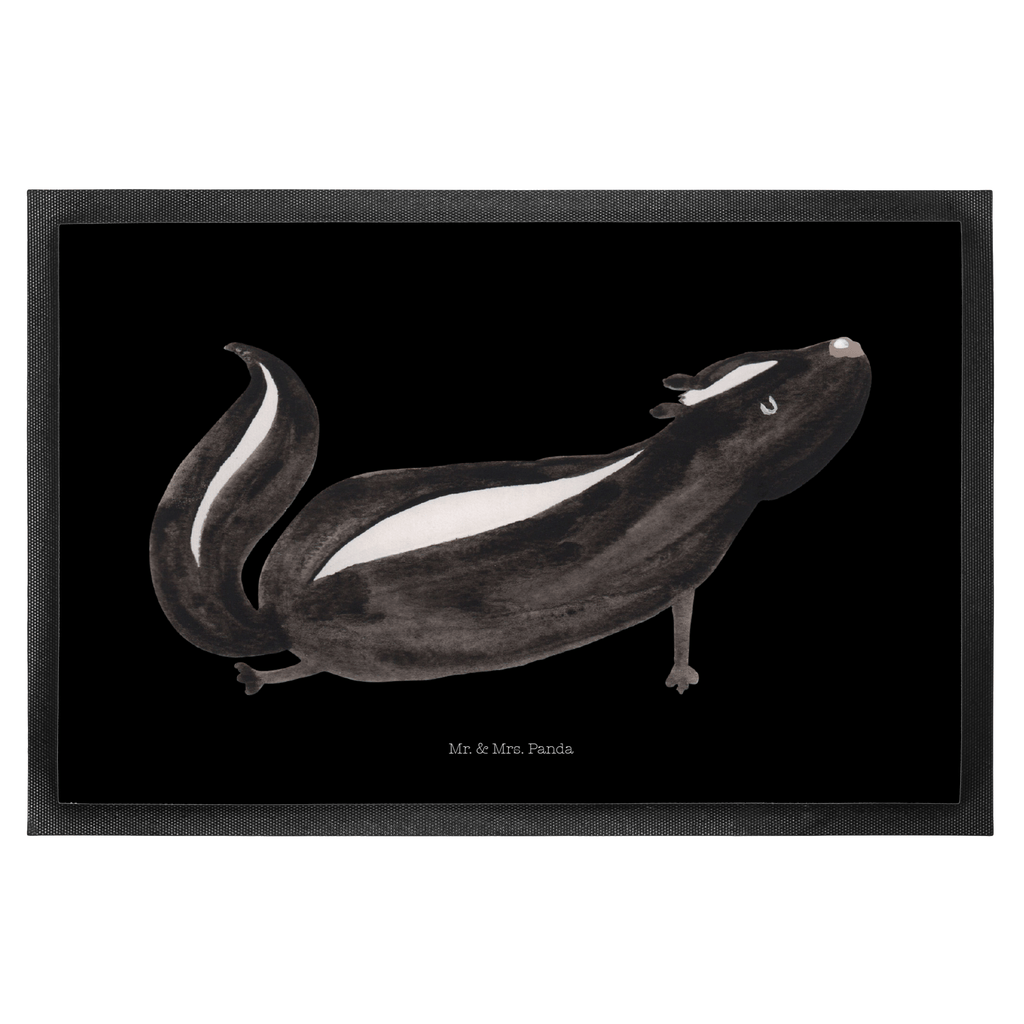 Fußmatte Stinktier Yoga Stinktier, Skunk, Wildtier, Raubtier, Stinker, Stinki, Yoga, Namaste, Lebe, Liebe, Lache Türvorleger, Schmutzmatte, Fußabtreter, Matte, Schmutzfänger, Fußabstreifer, Schmutzfangmatte, Türmatte, Motivfußmatte,  Haustürmatte, Vorleger  Stinktier, Skunk