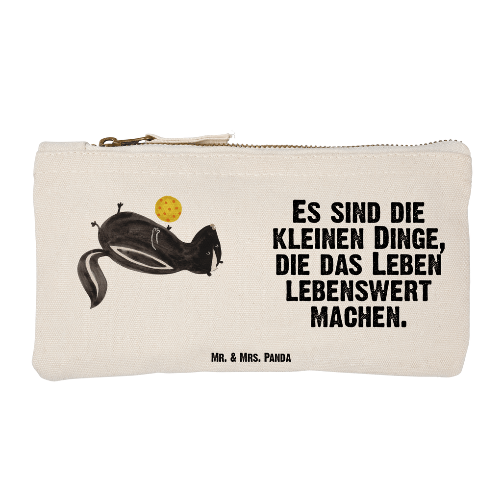 Schminktasche Stinktier Ball Stinktier, Skunk, Wildtier, Raubtier, Stinker, Stinki, verspielt, Weisheit,  Schminktasche, Kosmetiktasche, Kosmetikbeutel, Stiftemäppchen, Etui, Federmappe, Makeup, XXL, Schminketui, Kosmetiketui, Schlamperetui  Stinktier, Skunk