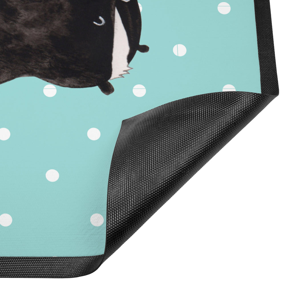 Fußmatte Stinktier Ball Stinktier, Skunk, Wildtier, Raubtier, Stinker, Stinki, verspielt, Weisheit,  Türvorleger, Schmutzmatte, Fußabtreter, Matte, Schmutzfänger, Fußabstreifer, Schmutzfangmatte, Türmatte, Motivfußmatte,  Haustürmatte, Vorleger  Stinktier, Skunk