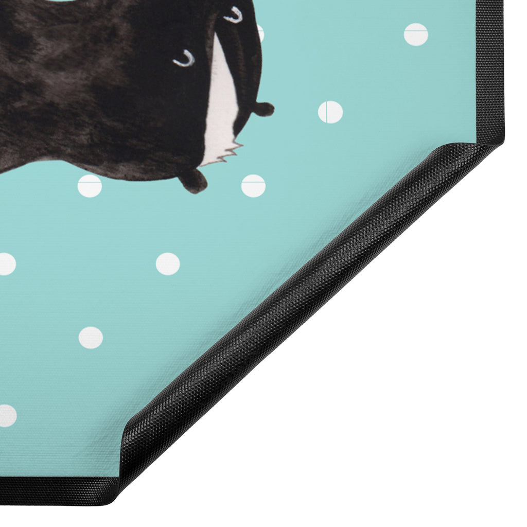 Fußmatte Stinktier Ball Stinktier, Skunk, Wildtier, Raubtier, Stinker, Stinki, verspielt, Weisheit,  Türvorleger, Schmutzmatte, Fußabtreter, Matte, Schmutzfänger, Fußabstreifer, Schmutzfangmatte, Türmatte, Motivfußmatte,  Haustürmatte, Vorleger  Stinktier, Skunk