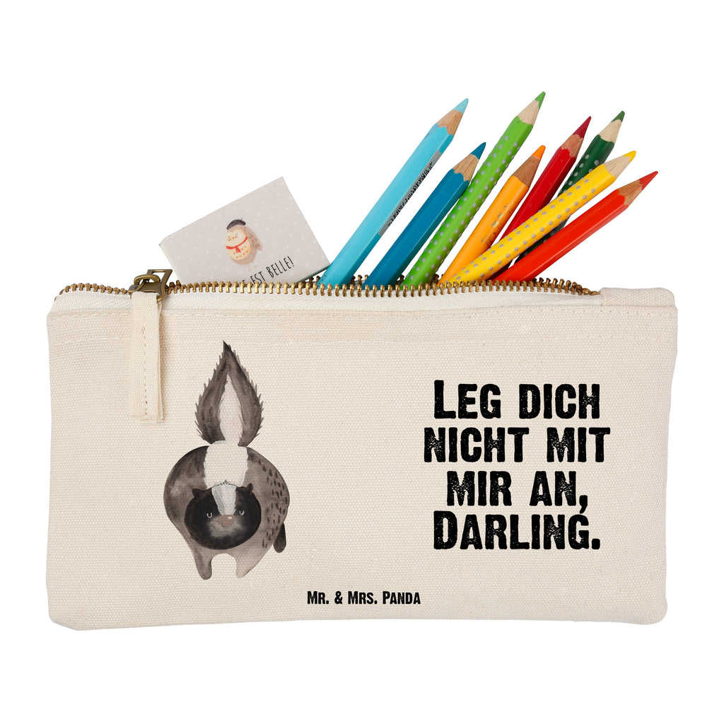 Schminktasche Stinktier Angriff Stinktier, Skunk, Wildtier, Raubtier, Stinker, Stinki, wütend, Drohung Schminktasche, Kosmetiktasche, Kosmetikbeutel, Stiftemäppchen, Etui, Federmappe, Makeup, XXL, Schminketui, Kosmetiketui, Schlamperetui  Stinktier, Skunk