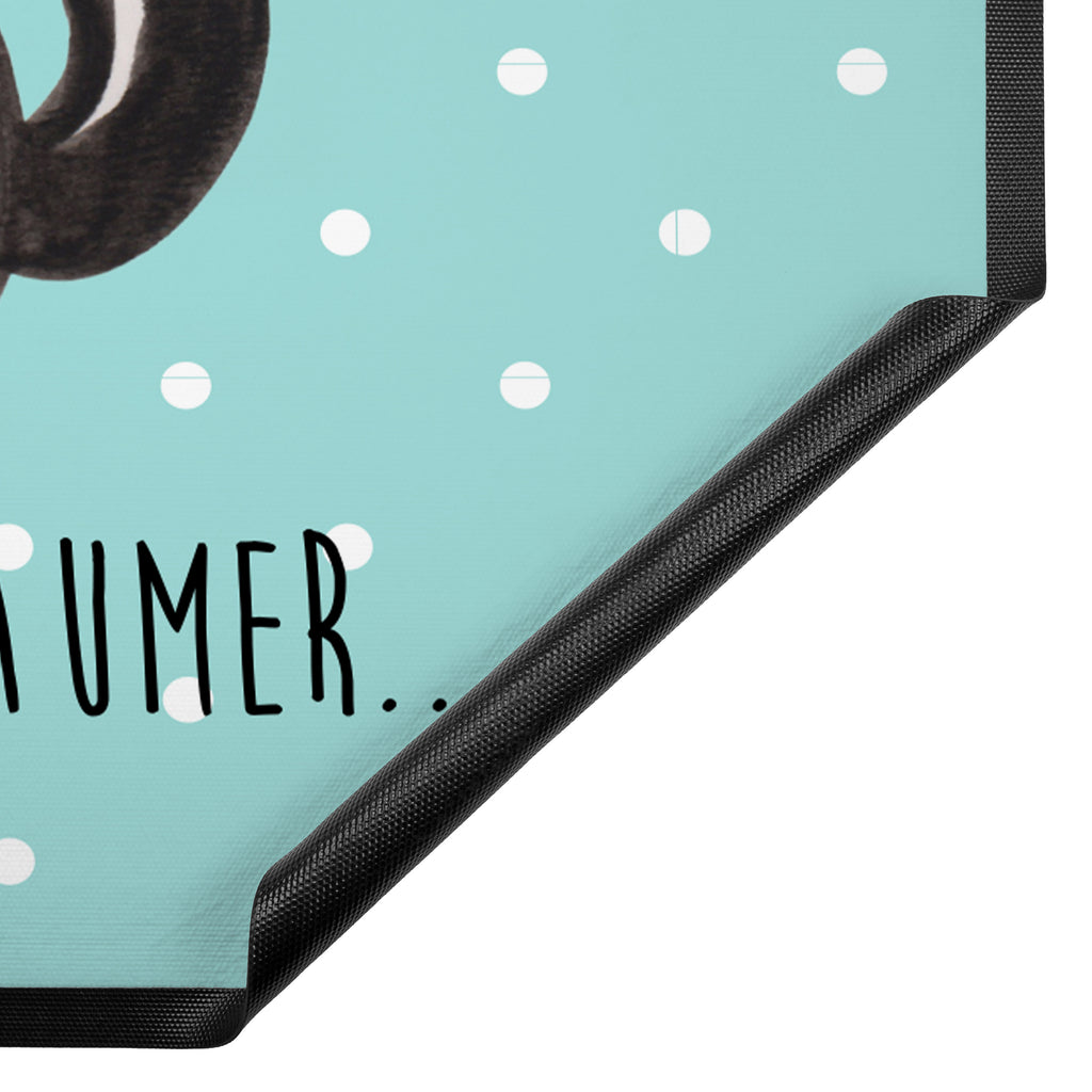 Fußmatte Stinktier Blume Stinktier, Skunk, Wildtier, Raubtier, Stinker, Stinki, Tagträumer, verträumt, Dreams, Träume Türvorleger, Schmutzmatte, Fußabtreter, Matte, Schmutzfänger, Fußabstreifer, Schmutzfangmatte, Türmatte, Motivfußmatte,  Haustürmatte, Vorleger  Stinktier, Skunk