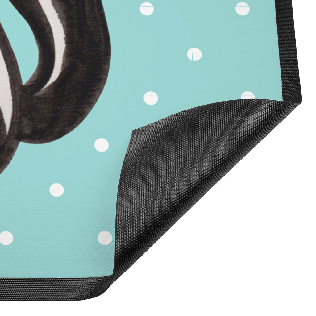 Fußmatte Stinktier Blume Stinktier, Skunk, Wildtier, Raubtier, Stinker, Stinki, Tagträumer, verträumt, Dreams, Träume Türvorleger, Schmutzmatte, Fußabtreter, Matte, Schmutzfänger, Fußabstreifer, Schmutzfangmatte, Türmatte, Motivfußmatte,  Haustürmatte, Vorleger  Stinktier, Skunk