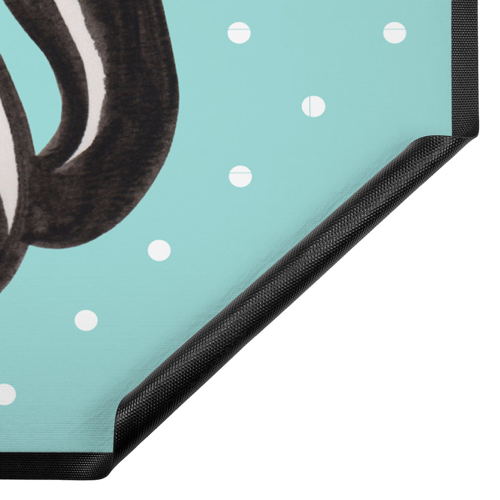 Fußmatte Stinktier Blume Stinktier, Skunk, Wildtier, Raubtier, Stinker, Stinki, Tagträumer, verträumt, Dreams, Träume Türvorleger, Schmutzmatte, Fußabtreter, Matte, Schmutzfänger, Fußabstreifer, Schmutzfangmatte, Türmatte, Motivfußmatte,  Haustürmatte, Vorleger  Stinktier, Skunk