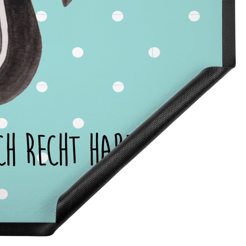 Fußmatte Stinktier sitzend Stinktier, Skunk, Wildtier, Raubtier, Stinker, Stinki, Spruch, Büro, Recht, Besserwisser, Türvorleger, Schmutzmatte, Fußabtreter, Matte, Schmutzfänger, Fußabstreifer, Schmutzfangmatte, Türmatte, Motivfußmatte,  Haustürmatte, Vorleger  Stinktier, Skunk