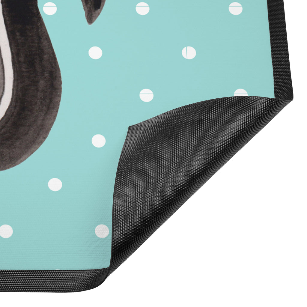 Fußmatte Stinktier sitzend Stinktier, Skunk, Wildtier, Raubtier, Stinker, Stinki, Spruch, Büro, Recht, Besserwisser, Türvorleger, Schmutzmatte, Fußabtreter, Matte, Schmutzfänger, Fußabstreifer, Schmutzfangmatte, Türmatte, Motivfußmatte,  Haustürmatte, Vorleger  Stinktier, Skunk