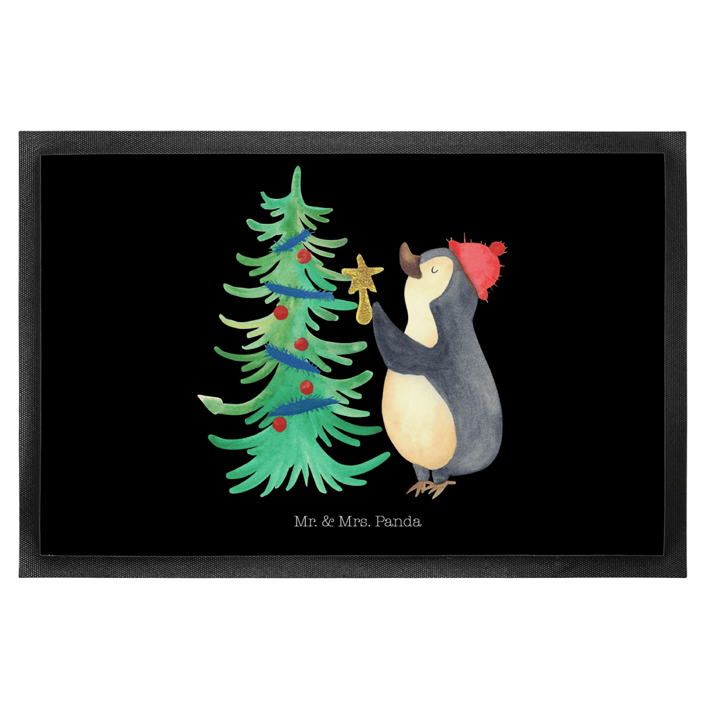 Fußmatte Pinguin Weihnachtsbaum Pinguin, Weihnachten, Winter Türvorleger, Schmutzmatte, Fußabtreter, Matte, Schmutzfänger, Fußabstreifer, Schmutzfangmatte, Türmatte, Motivfußmatte,  Haustürmatte, Vorleger  Winter, Weihnachten, Weihnachtsdeko, Nikolaus, Advent, Heiligabend, Wintermotiv
