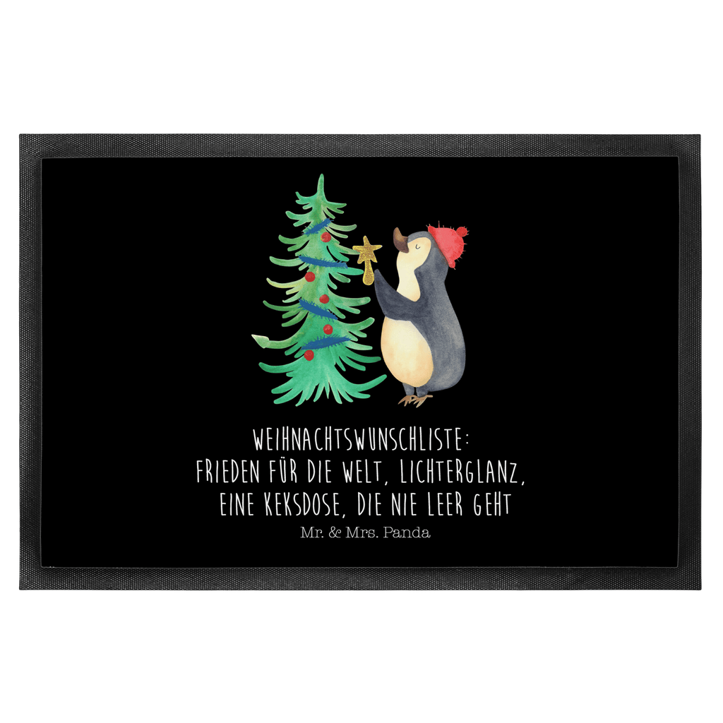 Fußmatte Pinguin Weihnachtsbaum Pinguin, Weihnachten, Winter Türvorleger, Schmutzmatte, Fußabtreter, Matte, Schmutzfänger, Fußabstreifer, Schmutzfangmatte, Türmatte, Motivfußmatte,  Haustürmatte, Vorleger  Winter, Weihnachten, Weihnachtsdeko, Nikolaus, Advent, Heiligabend, Wintermotiv
