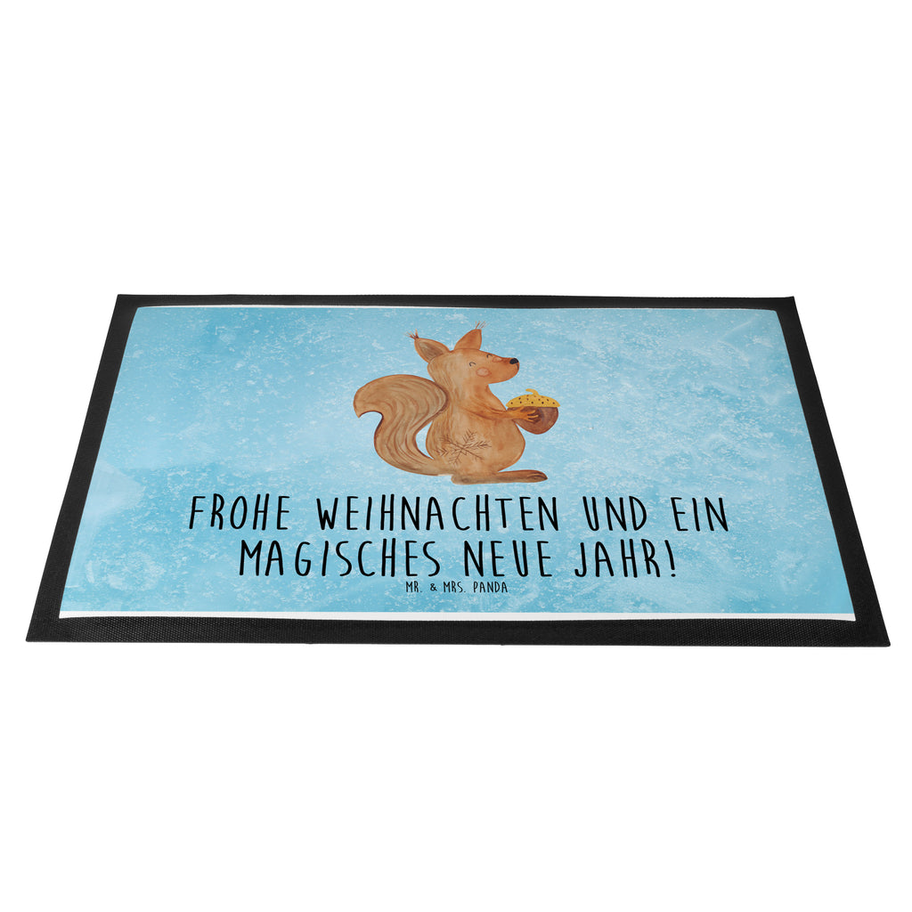 Fußmatte Eichhörnchen Weihnachten Frohe Weihnachten, Frohes neues Jahr, Guten Rutsch, Weihnachten, Weihnachtsmotiv, Weihnachtsgruß, Neujahr, Vogel Türvorleger, Schmutzmatte, Fußabtreter, Matte, Schmutzfänger, Fußabstreifer, Schmutzfangmatte, Türmatte, Motivfußmatte,  Haustürmatte, Vorleger  Winter, Weihnachten, Weihnachtsdeko, Nikolaus, Advent, Heiligabend, Wintermotiv